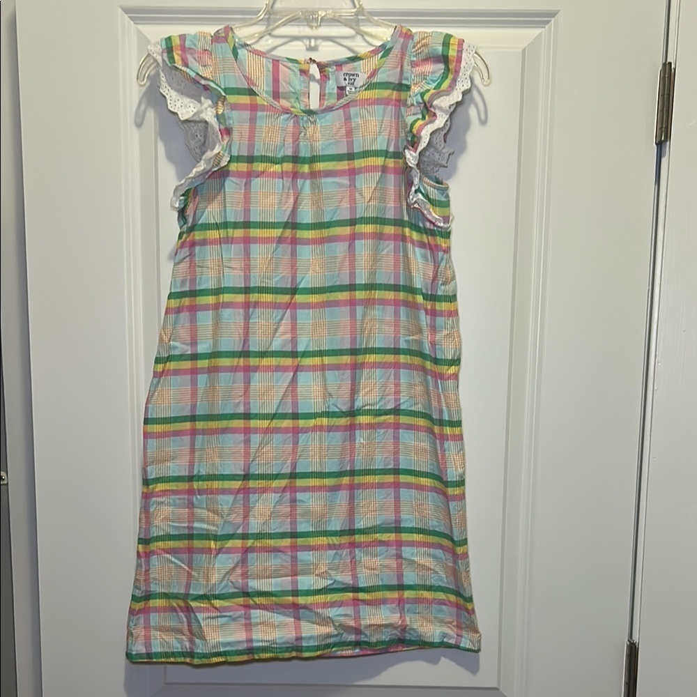 Crown & Ivy Multicolor Plaid Kids Dress